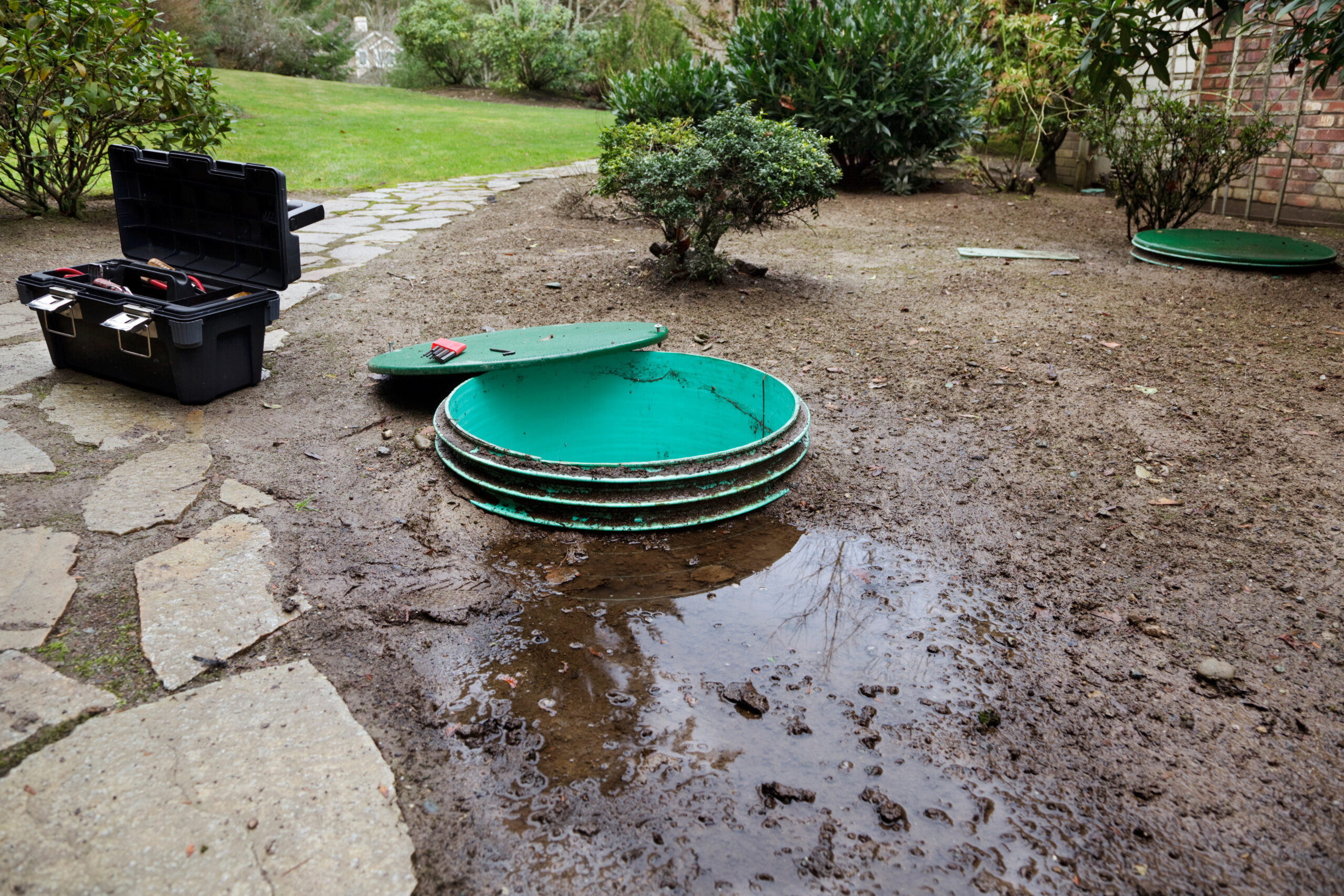 Inspecting a Septic Tank Septic Tank Inspection